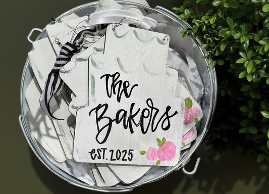 White Wedding Cake Ornament