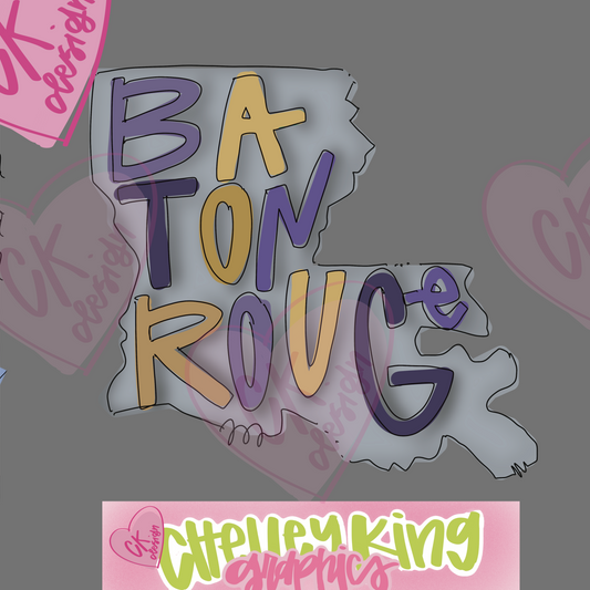 State of Louisiana Baton Rouge Purple and gold instant digital&nbsp; PNG.&nbsp;&nbsp;

Would you like this custom to your state or team?&nbsp; Please reach out to me at chelley@chelleyking.com!&nbsp; I would love to do one for you!:)