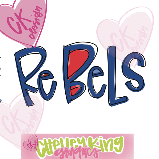 Hand lettered blue and red Rebels word art instant digital download PNG

Would you like this custom to your state or team?&nbsp; Please reach out to me at chelley@chelleyking.com!&nbsp; I would love to do one for you!:)