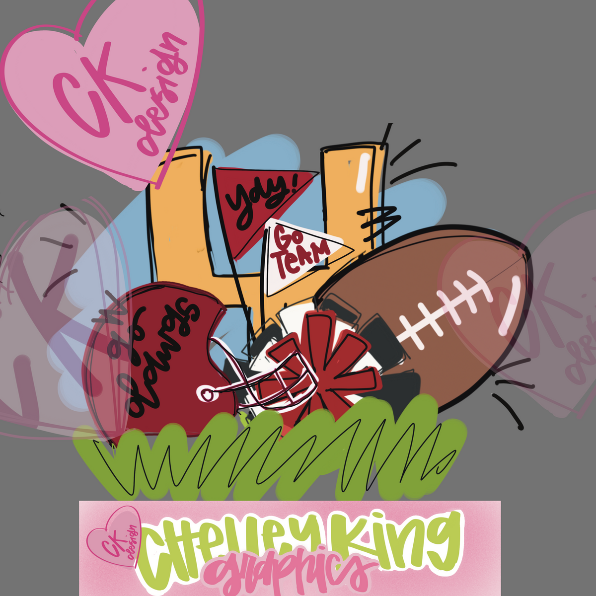 Hand lettered red and black football cheer Bulldogs (Dawgs) word art instant digital download PNG 
