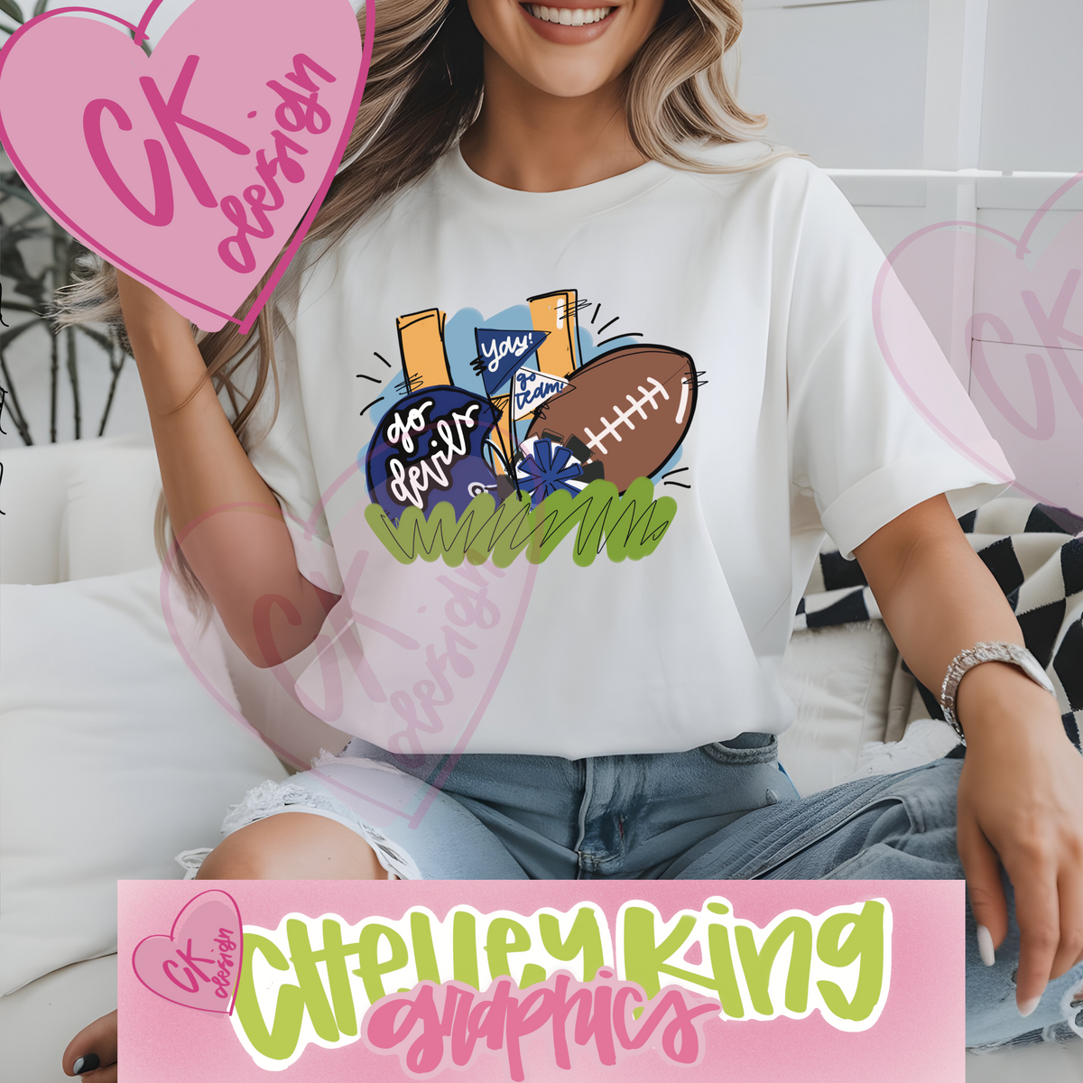 Hand lettered blue and white football cheer Blue Devils word art instant digital download PNG

instant digital download cute bright clipart sublimation design file boutique

PNG's are 300dpi and are sent as finished files and are not for editing.

Would you like this custom to your state or team?&nbsp; Please reach out to me at chelley@chelleyking.com!&nbsp; I would love to do one for you!:)