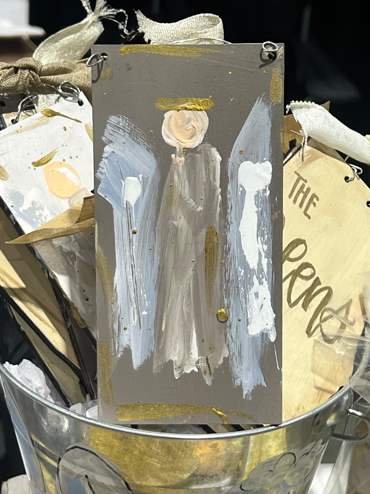 3”x6” Rectangle Angel Ornament