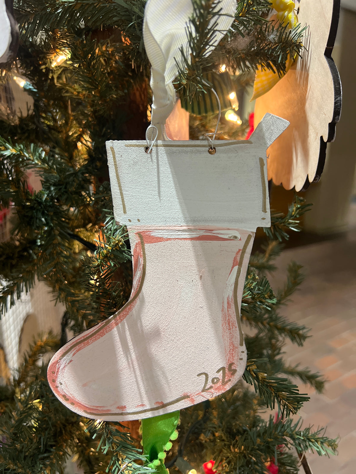 Christmas Stocking (Round) Ornament