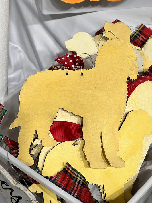 Golden Doodle Dog Ornament