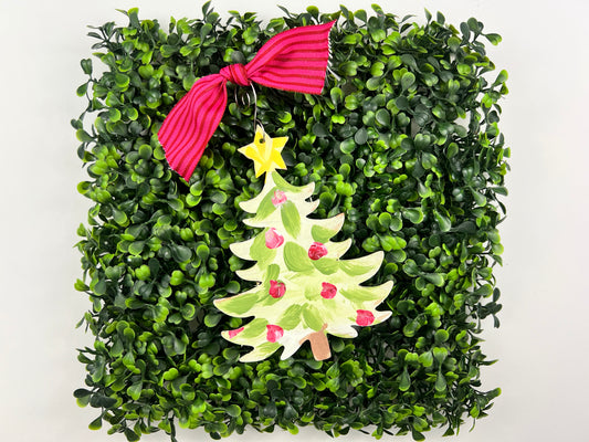 Christmas Tree Gold Star Ornament